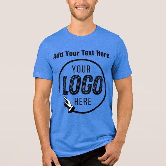 T-shirt En Tri-matière Ajouter Logo Photo Image Cadeaux Personnalisés (Recto)