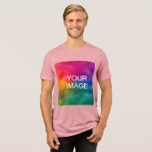 T-shirt En Tri-matière Ajouter Télécharger Votre Propre Logo Photo Mens M (Recto plein)