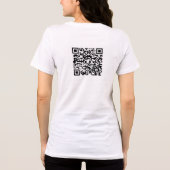 T-shirt En Tri-matière Ajouter un logo au recto, code QR au verso (Verso)