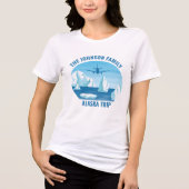 T-shirt En Tri-matière Alaska Trip Blue Glacier Customisé femmes (Recto)