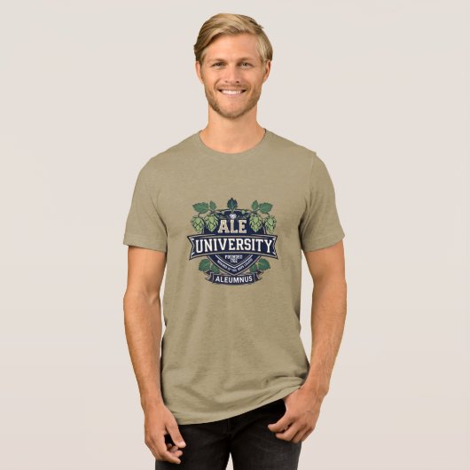 T-shirt En Tri-matière Ale University (Fictional) (Recto plein)