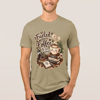 T-shirt En Tri-matière Alimenté par le Café & de Bonne Vibes – Cute Coffe