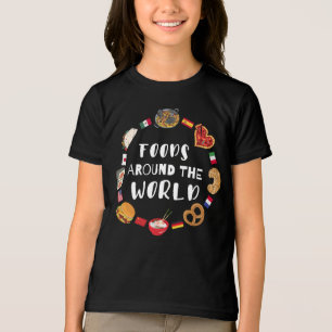 T-shirt En Tri-matière Aliments dans le monde