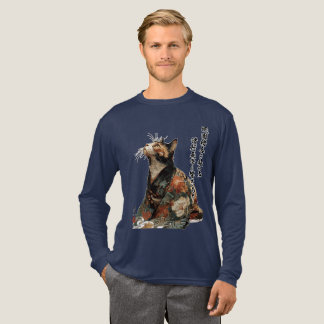 T-shirt En Tri-matière "All Things Change" Japanese Cat in Kimono