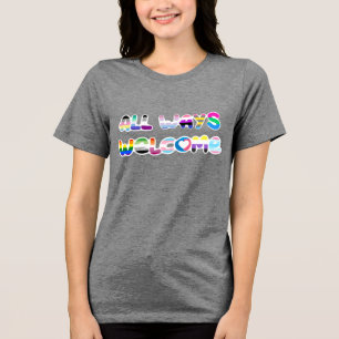 T-shirt En Tri-matière All Ways Welcome LGBTQIA+ inclusivité queer pride