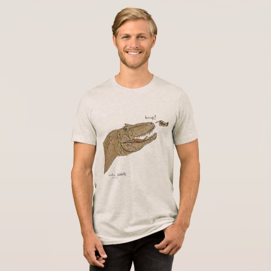 T-shirt En Tri-matière Allosaurus Boop T-shirt Front Only Design (Recto plein)