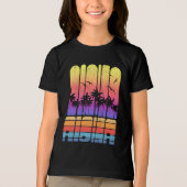 T-shirt En Tri-matière Aloha Palm Trees Tropical Retro Family Matching (Recto)