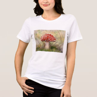 T-shirt En Tri-matière Amanita Muscaria Fly Agaric Aquarelle Champignon