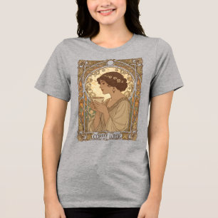 T-shirt En Tri-matière Amateur de café et illustration Art Nouveau Nature