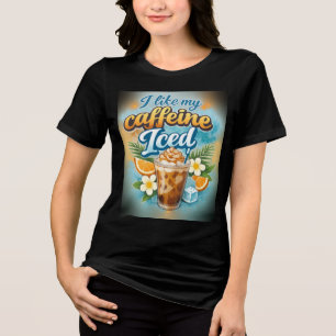 T-shirt En Tri-matière Amateurs de café glacé féminins drôles