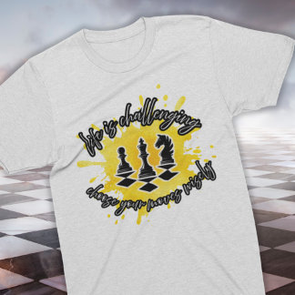 T-shirt En Tri-matière Amateurs d'échecs / La vie est difficile Tee