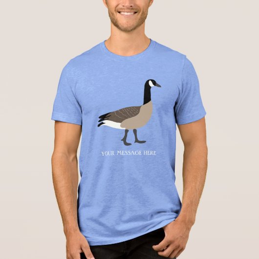 T-shirt En Tri-matière Amateurs d'oiseaux Illustration de l'oie du Canada (Recto)