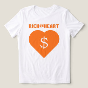 T-shirt En Tri-matière ÂME, RICHE@COEUR Orange Citron Graphique Femmes