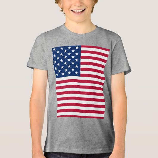 T-shirt En Tri-matière American USA Flag Pride Design-76353 (Recto)