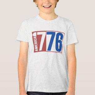 T-SHIRT  EN TRI-MATIÈRE AMÉRIQUE 1776 