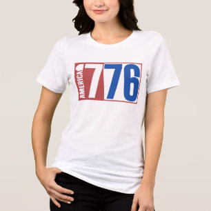 T-SHIRT EN TRI-MATIÈRE AMÉRIQUE 1776