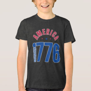T-shirt En Tri-matière AMÉRIQUE 1776 année de liberté 