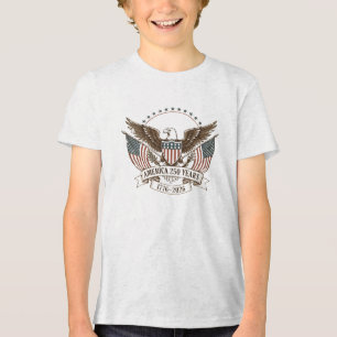 T-shirt En Tri-matière Amérique 250 Ans 1776–2026 Aigle Patriotique Vinta