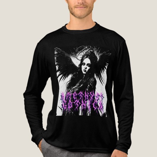 T-shirt En Tri-matière Amethyst Gothica Dark Angel Manches longues (Recto)