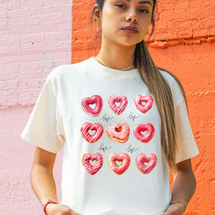 T-shirt En Tri-matière Amour de Donut de la Saint-Valentin Amoureux de No