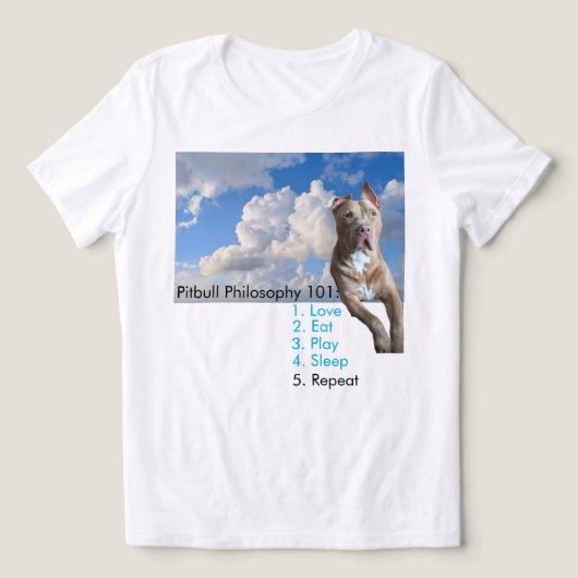 T-shirt En Tri-matière Amour de Pitbull (Design Recto)