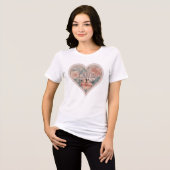 T-shirt En Tri-matière 🌹 💘 "Amour en pleine floraison" 🌺 💕 (Recto plein)
