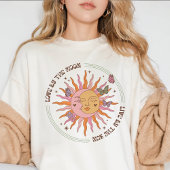 T-shirt En Tri-matière Amour par la lune Retro Boho Sun