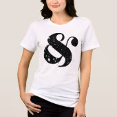 T-shirt En Tri-matière Ampersand noir (Recto)