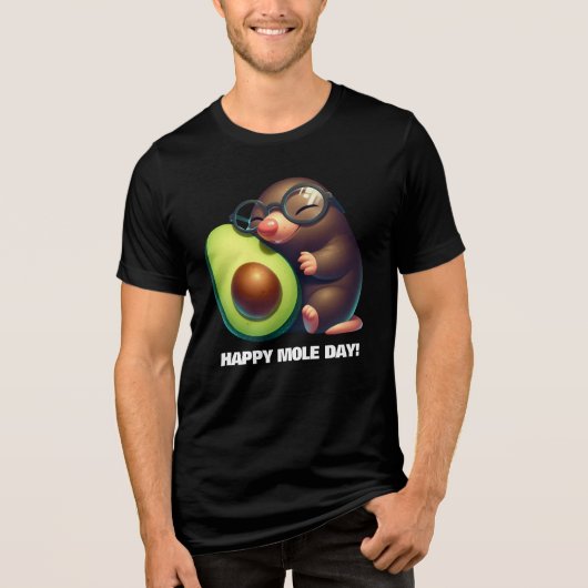 T-shirt En Tri-matière Amusant Avogadro's Avocado Happy Mole Day (Recto)