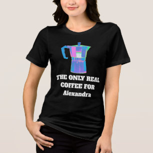 T-shirt En Tri-matière Amusant Snob du Café Nom Personnalisé Femmes Le Se