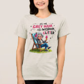 T-shirt En Tri-matière Amusante Parties scintillant de sagesse grand-mère (Recto)