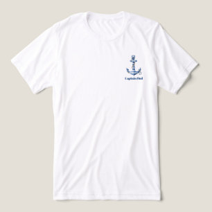 T-shirt En Tri-matière Ancres Rayées de Marin Anniversaire