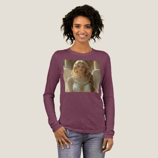 T-SHIRT EN TRI-MATIÈRE ANGE - ANGES (Recto complet)