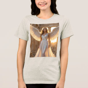 T-SHIRT EN TRI-MATIÈRE ANGE - ANGES