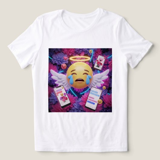 T-shirt En Tri-matière Ange Emoji Tee 🥺 💖 (Design Recto)