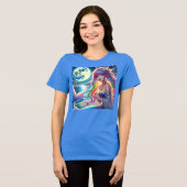 T-shirt En Tri-matière Anime Girl chanter Moonlight Pixie Rainbow Mermaid (Recto plein)