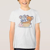 T-shirt En Tri-matière Anime Tuffy et Jerry Cheesecake (Recto)