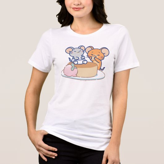 T-shirt En Tri-matière Anime Tuffy et Jerry Cheesecake (Recto)