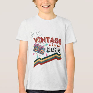 T-shirt En Tri-matière Anniversaire de la nostalgie Vintage rétro vintage