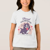 T-shirt En Tri-matière Anniversaire Pitbull Chien mignon béni (Recto)