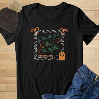 T-shirt En Tri-matière Annonce de grossesse pour Halloween avec une citro