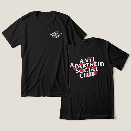 T-shirt En Tri-matière Anti Apartheid Social Club Fleur Poppy (Design Recto & Verso)