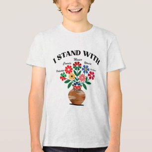 T-shirt En Tri-matière Anti Trump I stand with Canada Mexique Groenland R