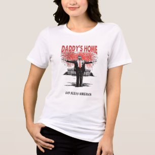 T-shirt En Tri-matière *~* AP16 - Trump Papa est à la Maison Blanche - US