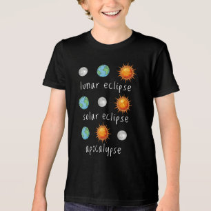 T-shirt En Tri-matière Apocalypse drôle d'éclipse lunaire solaire