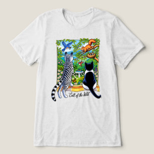 T-shirt En Tri-matière Appel de la fenêtre de jardin des chats sauvages N