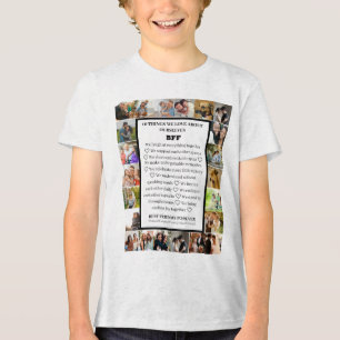 T-shirt En Tri-matière Appréciation de l'amitié   Collage photo BFF 22