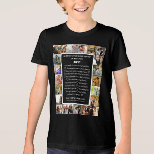 T-shirt En Tri-matière Appréciation de l'amitié Collage photo BFF 22