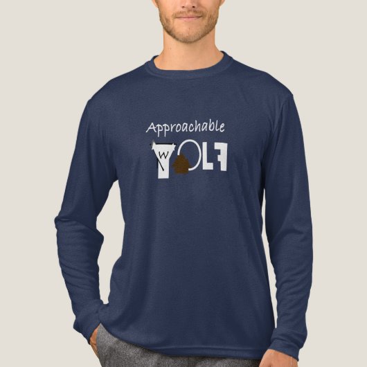 T-shirt En Tri-matière Approachable Wolf : Long Sleeve Shirt by JHT  (Recto)