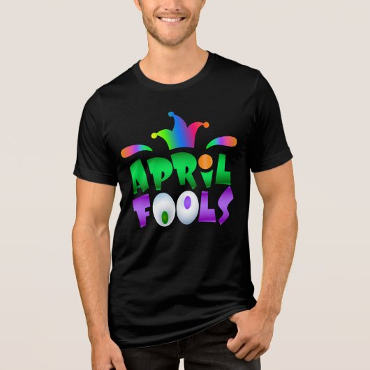T-shirt En Tri-matière April Fools Day Drôle Jester moderne (Recto)